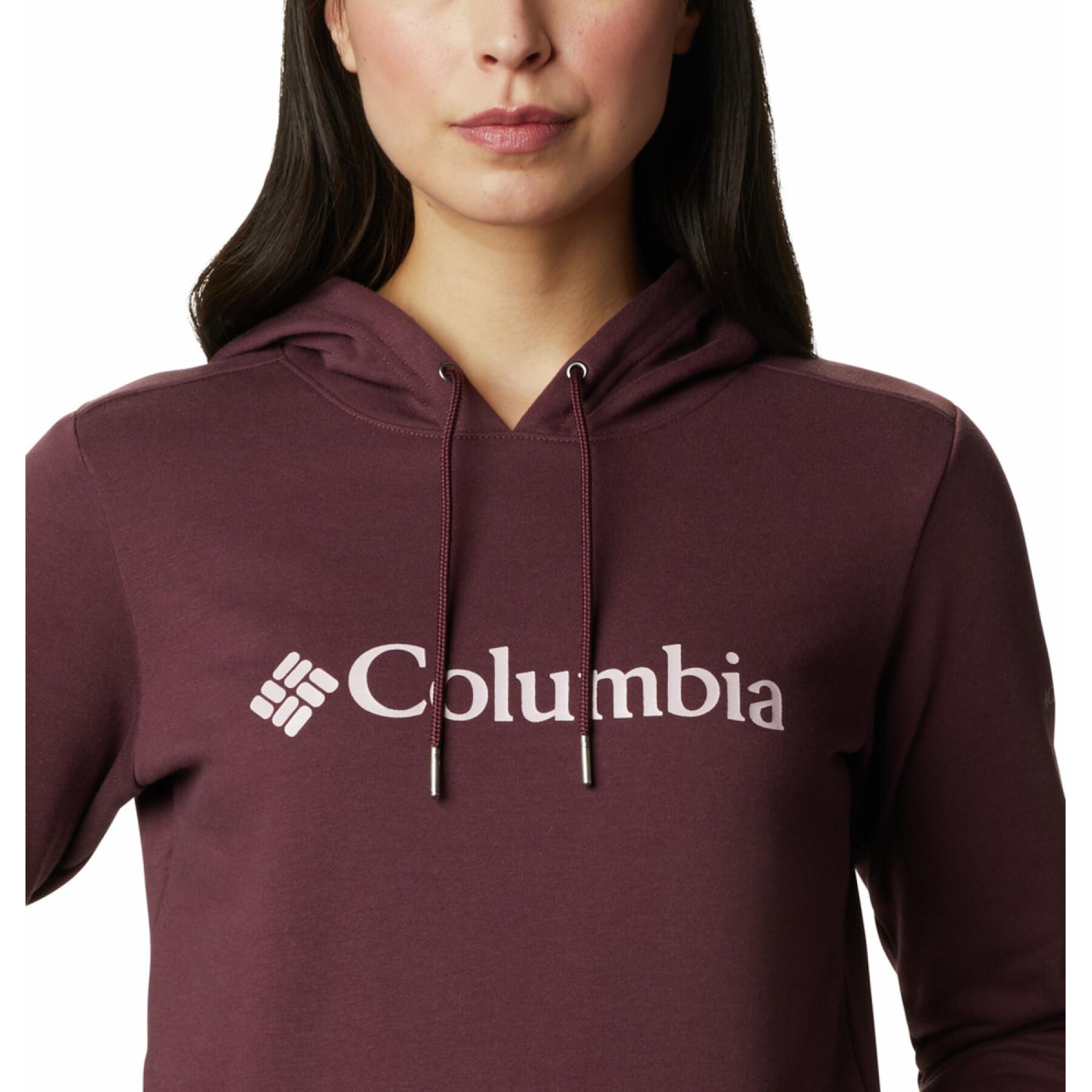Sweatshirt med huva för kvinnor Columbia Logo