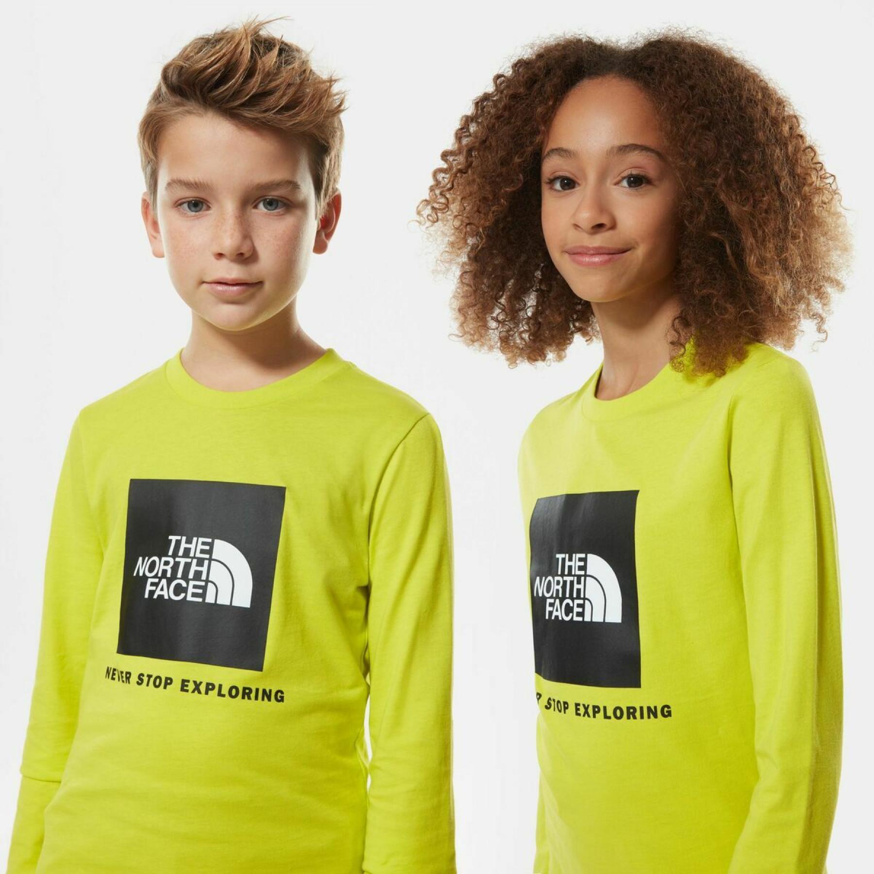 Långärmad t-shirt för barn north face classic