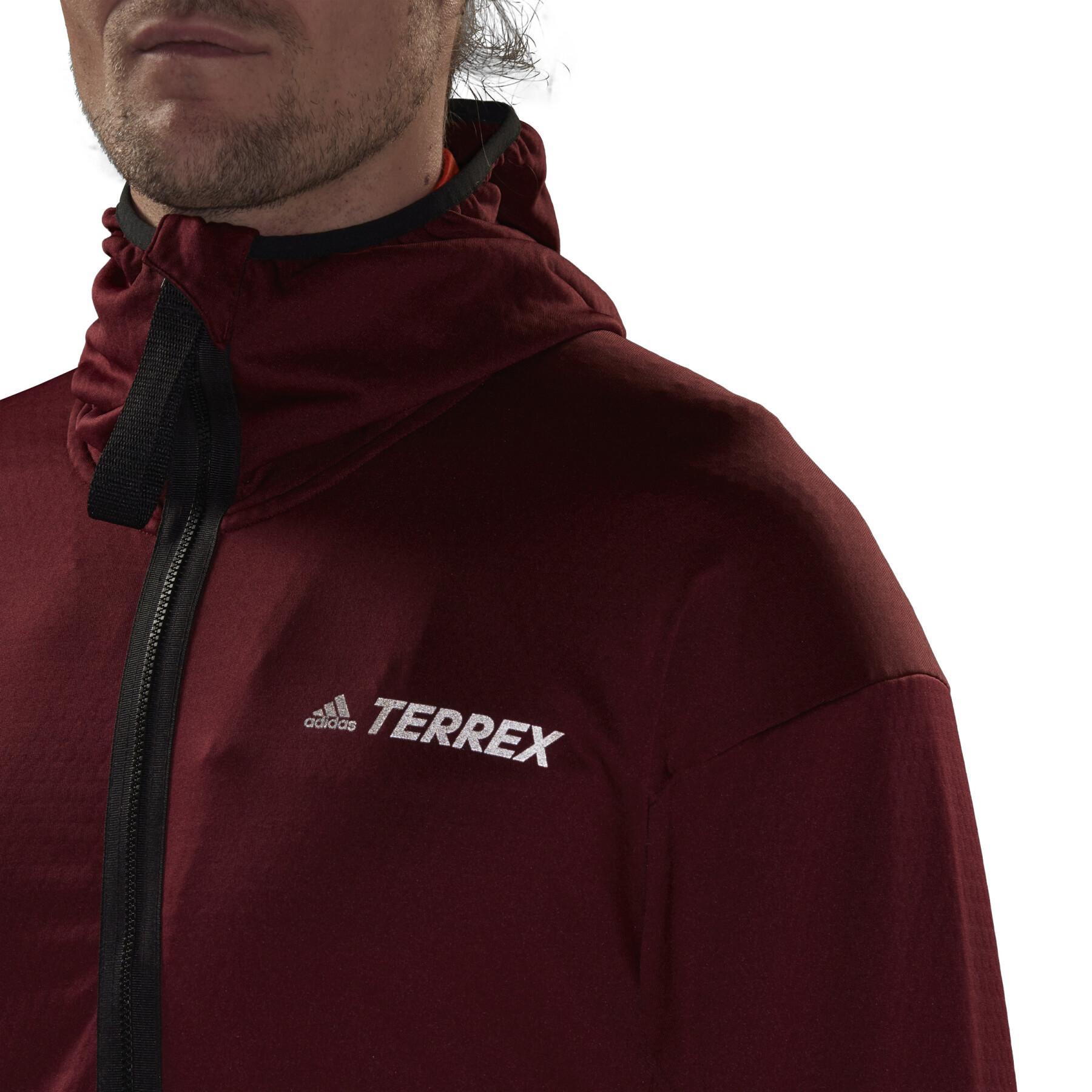 Sweatshirt med huva adidas Terrex Tech Flooce Light