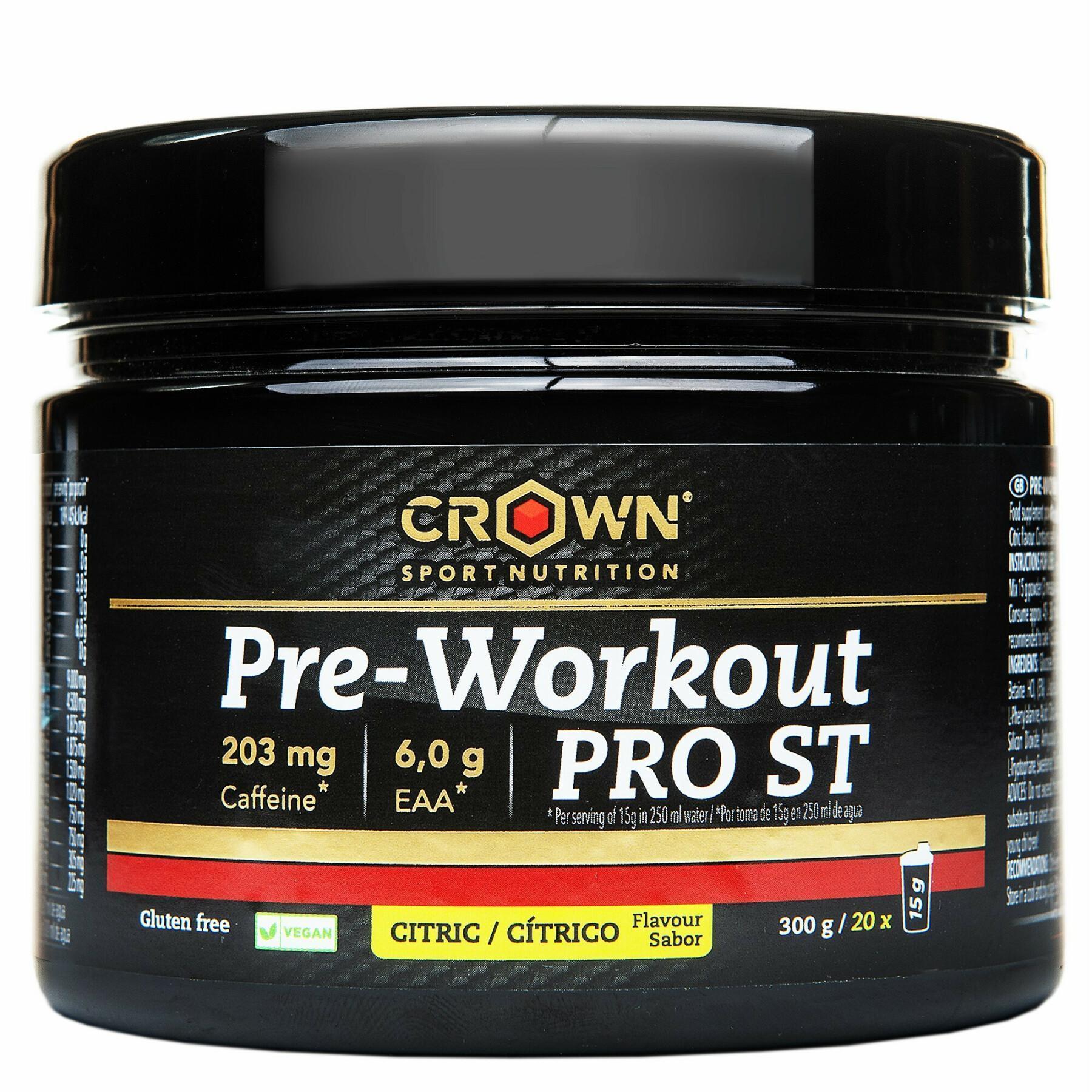 Energidryck Crown Sport Nutrition Pre-Workout Pro St - citrique - 300 g