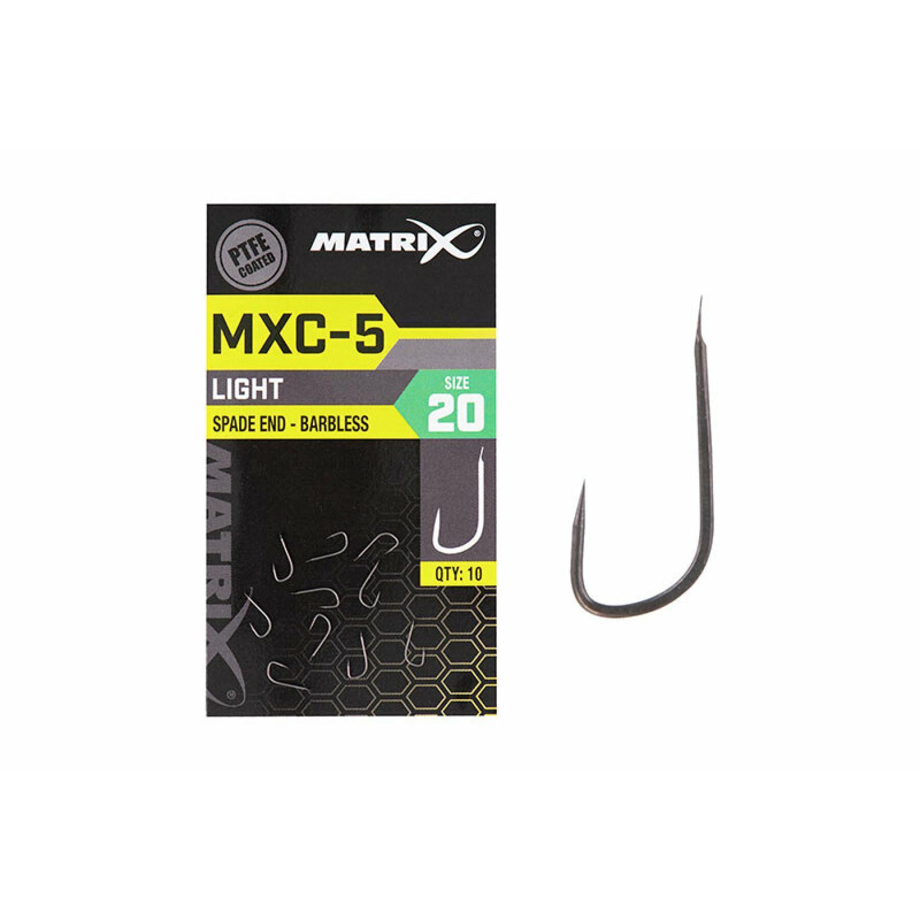 Krokar utan hulling Matrix MXC-5 Spade End (PTFE) x10