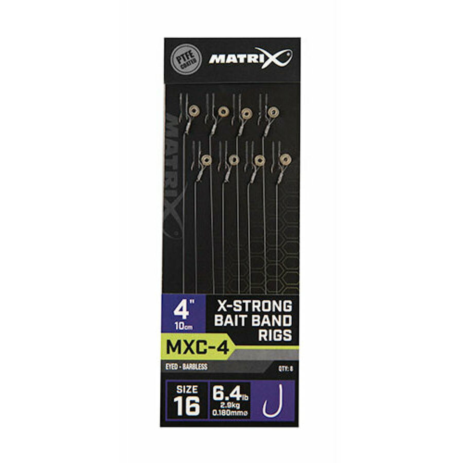 Ledare utan hullingar Matrix MXC-4 X-strong Bait Band 10cm x8