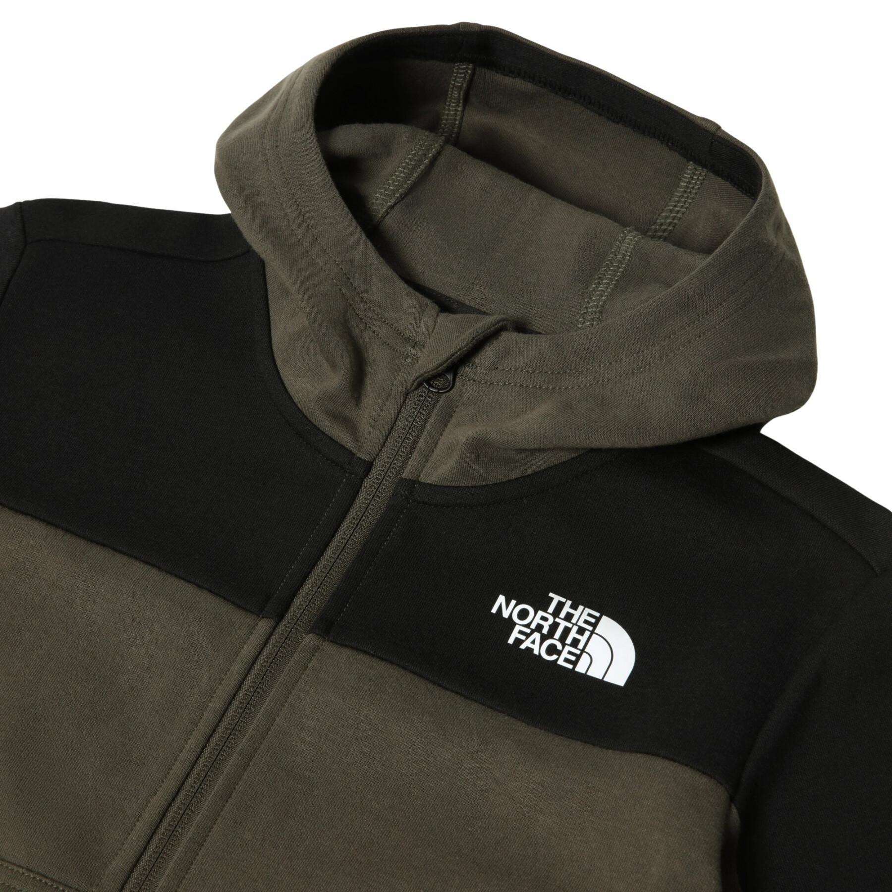 Sweatshirt med dragkedja för pojkar The North Face Slacker