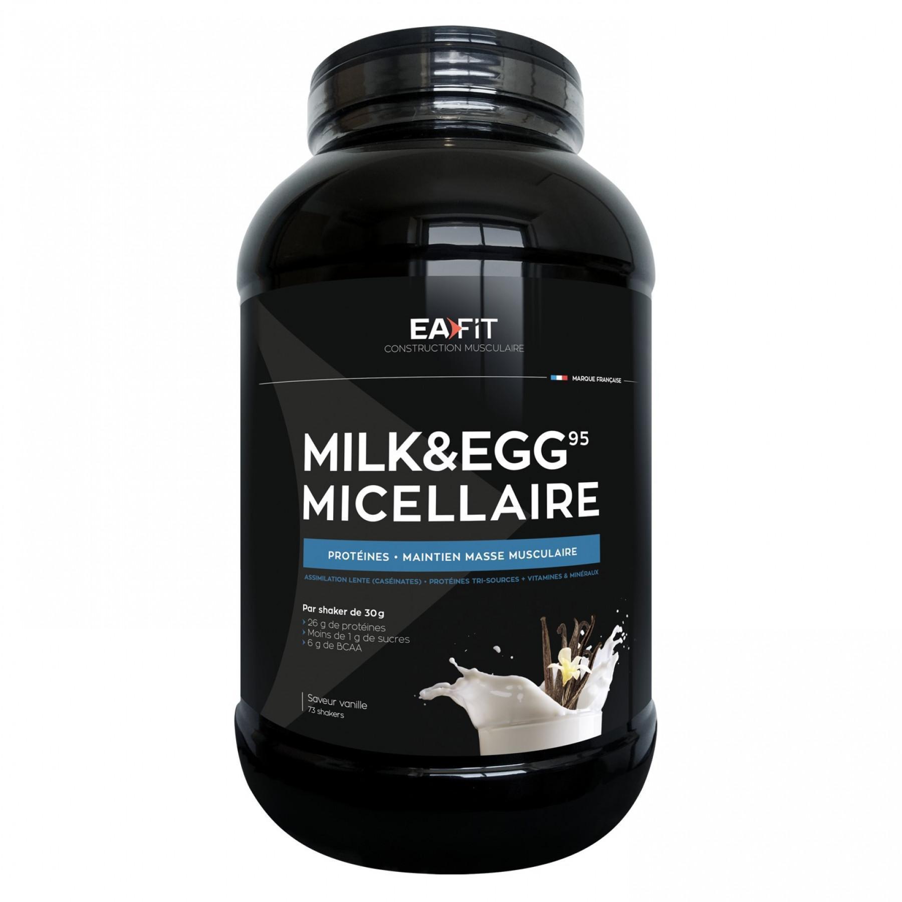 Mjölk & ägg 95 micellär vanilj EA Fit 2,2kg