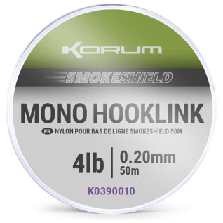 Länk Korum smokeshield mono hooklink 0,26mm 1x5