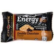 Förpackning med 12 näringsbars Crown Sport Nutrition Energy - double chocolat - 60 g