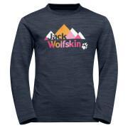 Långärmad tröja för barn Jack Wolfskin vargen