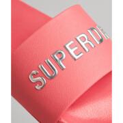Badtofflor med logotyp för kvinnor Superdry Code